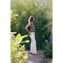 Load image into Gallery viewer, FLORAL APPLIQUE TOP WITH SIDE BOW TIE DETAIL