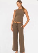 Load image into Gallery viewer, Low Waist Lounge Wide Leg Pants