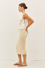 Load image into Gallery viewer, FLORAL APPLIQUE TOP WITH SIDE BOW TIE DETAIL
