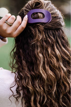 Load image into Gallery viewer, TELETIES - Round Flat Hair Clip | Small | Burgundy Bliss
