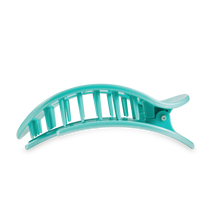 Load image into Gallery viewer, TELETIES - Round Flat Hair Clip | Large | Totally Turquoise