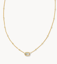 Load image into Gallery viewer, Mini Elisa Gold Satellite Short Pendant Necklace in Dichroic Glass