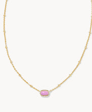 Load image into Gallery viewer, Mini Elisa Gold Satellite Short Pendant Necklace in Fuchsia Magnesite