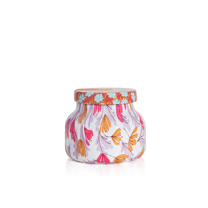 Capri Blue-Pineapple Flower Pattern Play Petite Candle, 8 oz