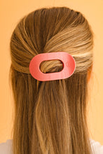 Load image into Gallery viewer, TELETIES - Round Flat Hair Clip | Small | Calming Coral