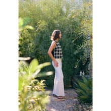Load image into Gallery viewer, FLORAL APPLIQUE TOP WITH SIDE BOW TIE DETAIL