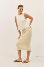 Load image into Gallery viewer, FLORAL APPLIQUE TOP WITH SIDE BOW TIE DETAIL