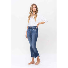 Load image into Gallery viewer, Lilly-HIGH RISE STEP HEM CROP FLARE JEANS
