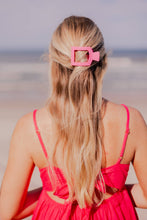 Load image into Gallery viewer, TELETIES - Square Flat Hair Clip | Small | Paradise Pink