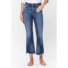 Load image into Gallery viewer, Lilly-HIGH RISE STEP HEM CROP FLARE JEANS