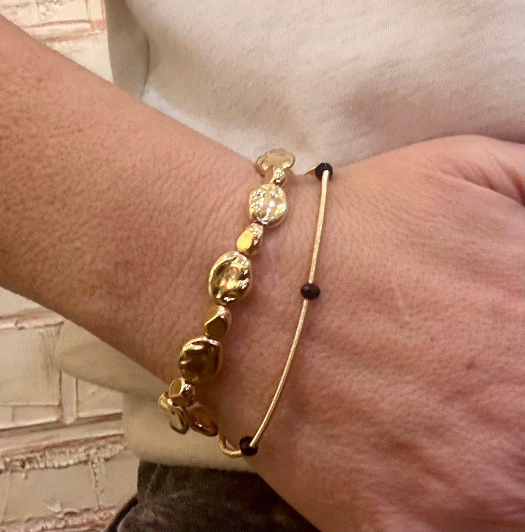 Gold and Black Stack
