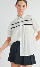 Load image into Gallery viewer, Shirley Shirred Short Sleeve Top
