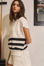 Load image into Gallery viewer, Pointelle Fabric Drop Shoulder Top
