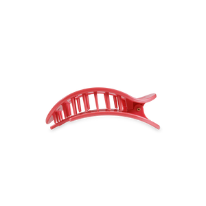 TELETIES - Round Flat Hair Clip | Small | Calming Coral