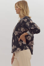 Load image into Gallery viewer, Frances 3/4 puff sleeve floral top
