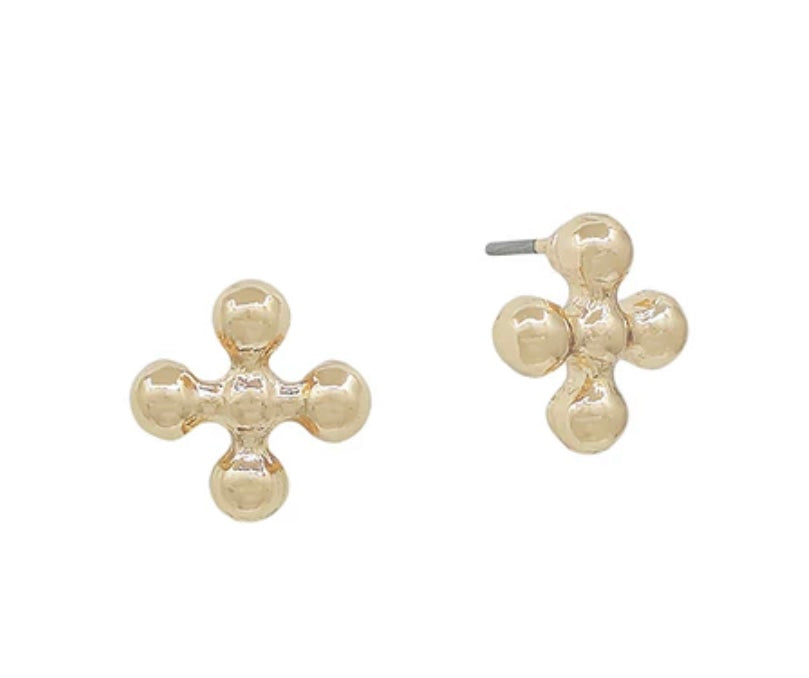 Ball Shaped Cross Stud
Earring