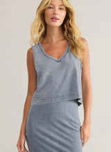 Load image into Gallery viewer, ZSupply Sloan V Neck Top-Denim
