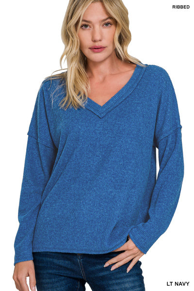 Brushed Drop Shoulder Top