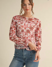 Load image into Gallery viewer, Fallen Leaves Print Mesh Top

