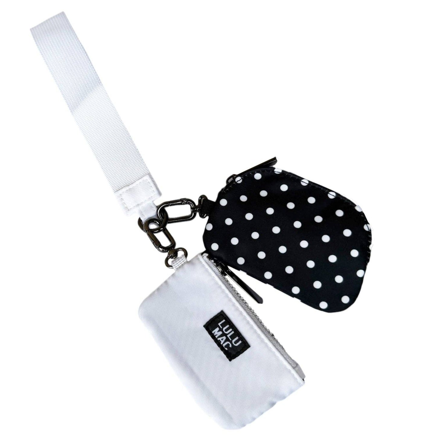 Lulu Mac wristlet Black/White Dots