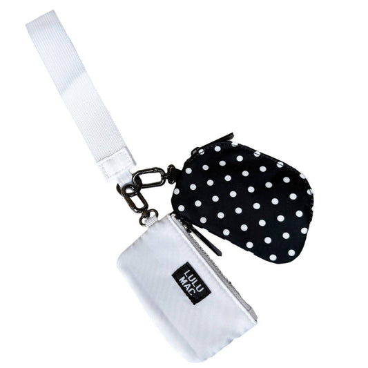 Lulu Mac wristlet Black/White Dots