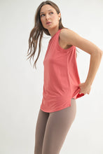 Load image into Gallery viewer, Notched Sleeveless Flowy Tank Top
