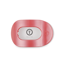 Load image into Gallery viewer, TELETIES - Round Flat Hair Clip | Medium | Calming Coral
