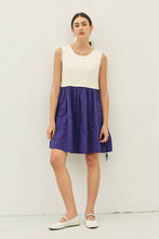 Load image into Gallery viewer, idem ditto - TIERED RUFFLE SKIRT WITH BOW DETAIL CONTRAST MINI DRESS
