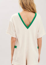Load image into Gallery viewer, Cotton Terry Contrast Band Romper
