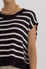 Load image into Gallery viewer, Cruella Stripe Top
