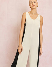 Load image into Gallery viewer, Linen Contrast Side Jumpsuit
