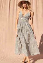 Load image into Gallery viewer, Sailor Striped Midi Dress
