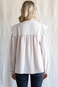 Solid Bishop Sleeves Top