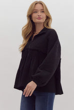 Load image into Gallery viewer, Ruffled Smocked Zip Up Jacket
