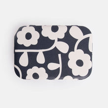 Load image into Gallery viewer, Charcoal Mono Flower Jewellery Box
