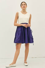 Load image into Gallery viewer, idem ditto - TIERED RUFFLE SKIRT WITH BOW DETAIL CONTRAST MINI DRESS
