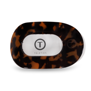 TELETIES - Tortoise Large Flat Round Clip