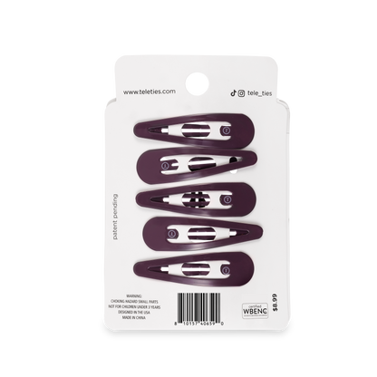 TELETIES - Purple Haze Snap Clips (6Ct)
