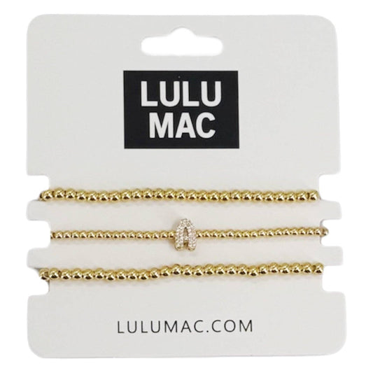 Lulu Mac  INITIALS-GOLD BRACELET