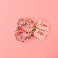 Load image into Gallery viewer, Beaded Blondes - Let It Snow Sprinkle Bracelet
