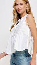 Load image into Gallery viewer, Detail Date Pintuck Tie Top
