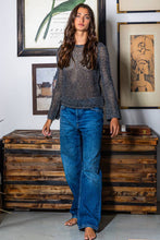 Load image into Gallery viewer, Crewneck Crochet Knit Fishnet Top
