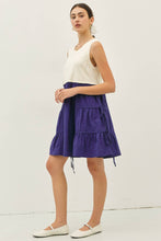 Load image into Gallery viewer, idem ditto - TIERED RUFFLE SKIRT WITH BOW DETAIL CONTRAST MINI DRESS

