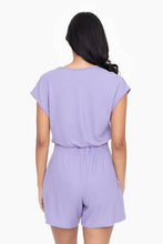 Load image into Gallery viewer, Brushed Hacci V-Neck Romper
