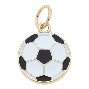 Canvas Style - Soccer Ball Enamel Charm