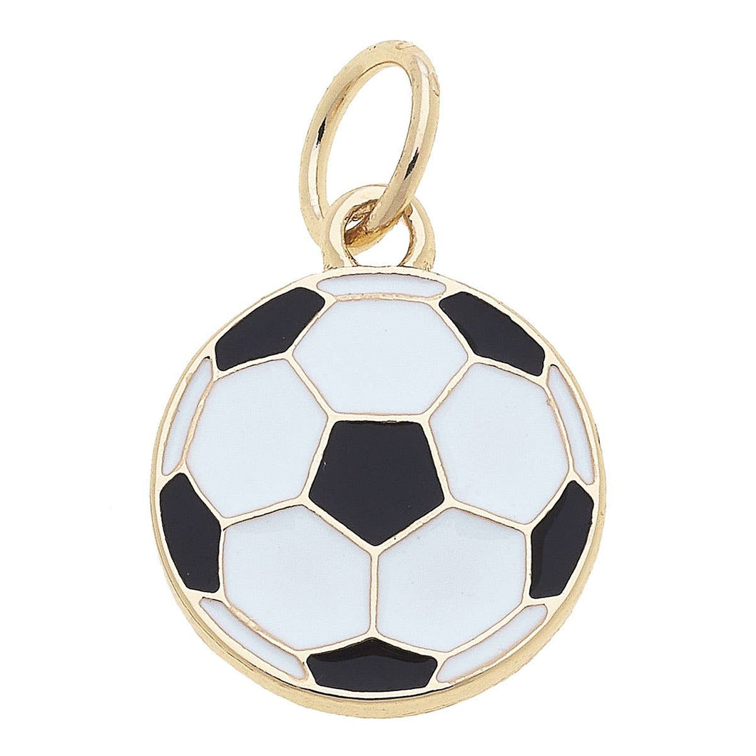 Canvas Style - Soccer Ball Enamel Charm