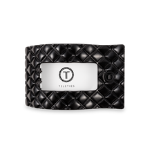 Load image into Gallery viewer, TELETIES - Flat Rectangle Hair Clip | Medium | Jet Black Quilted
