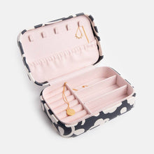Load image into Gallery viewer, Charcoal Mono Flower Jewellery Box

