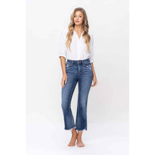 Load image into Gallery viewer, Lilly-HIGH RISE STEP HEM CROP FLARE JEANS
