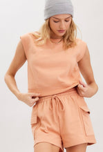 Load image into Gallery viewer, Cotton Terry Contrast Sweatshirt and Shorts
Set
